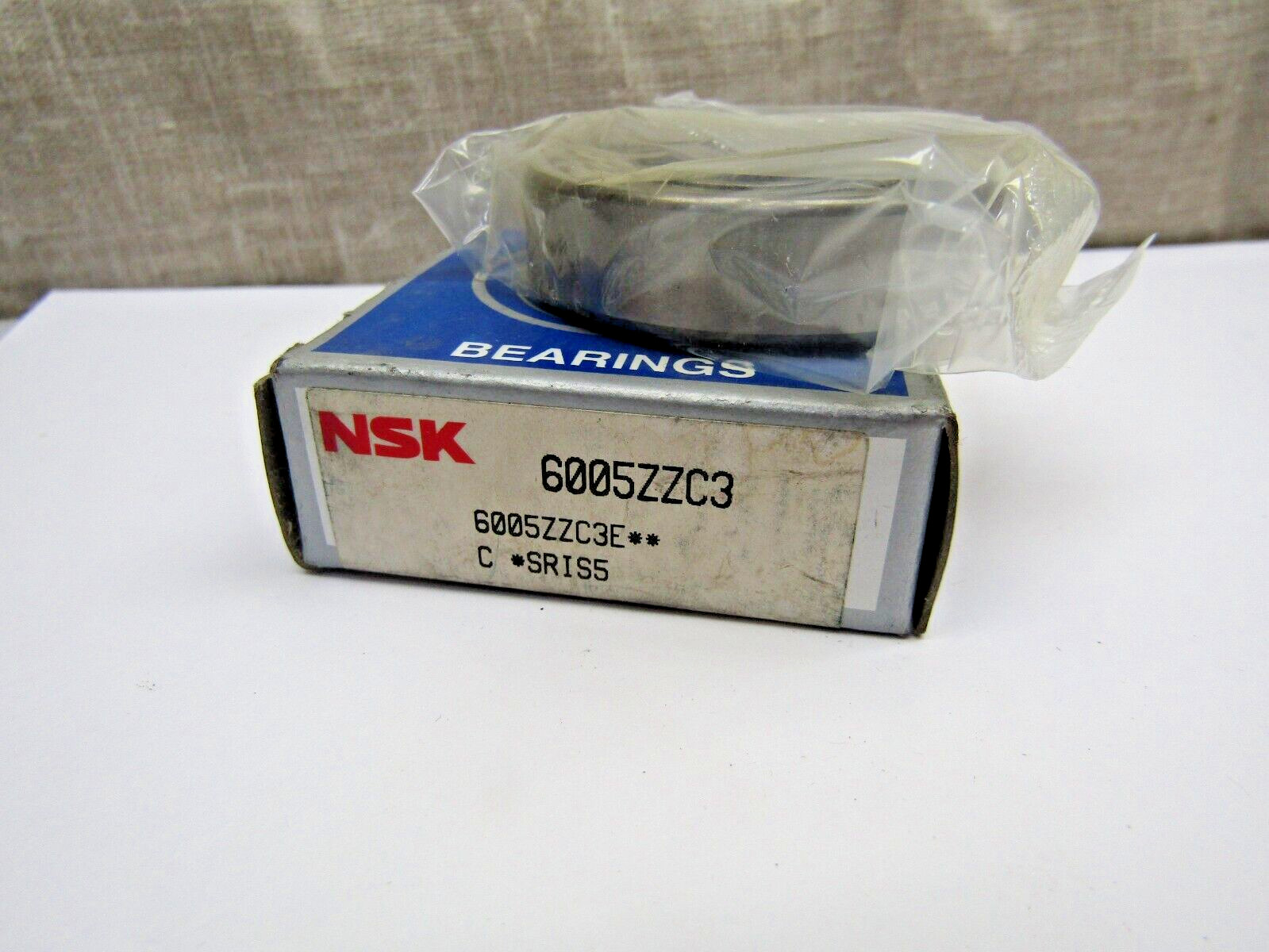 NSK USA 6005-ZZ C3 25mm X 47mm X 12mm Metal Shielded Bearing