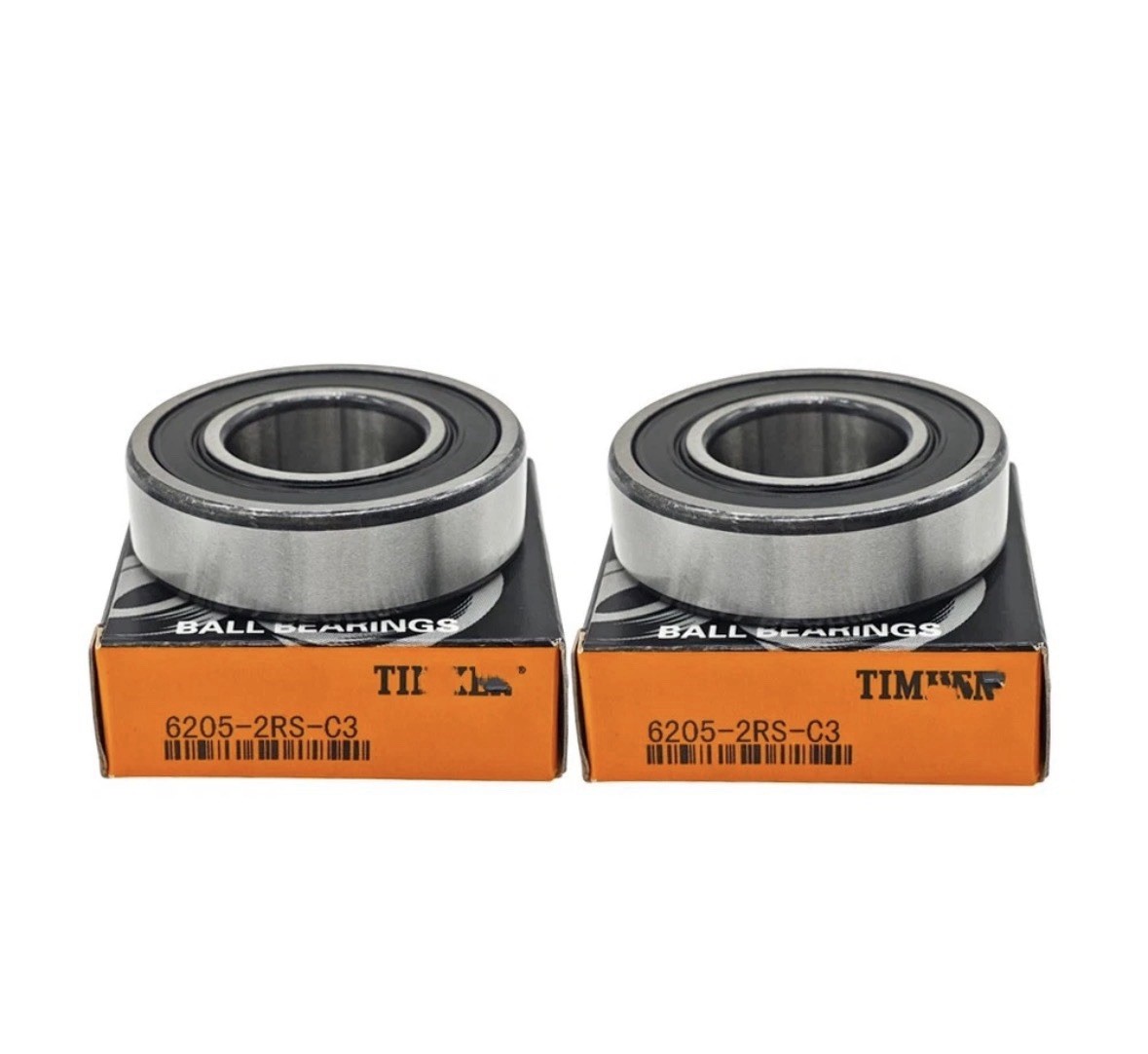2 PACK Double Rubber Seal Bearings 6205RS For TIMKEN 6205-2RS C3 25X52X15MM