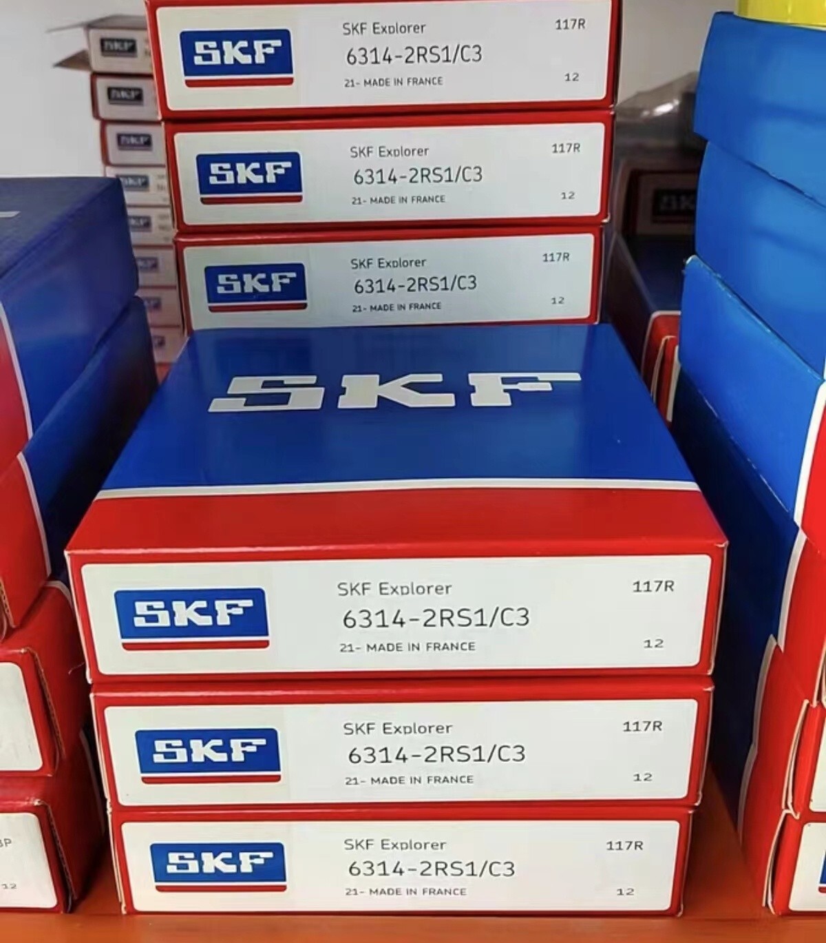 NEW SKF 6314-2RS1/C3 Deep Groove Ball Bearing 1PCS #DC