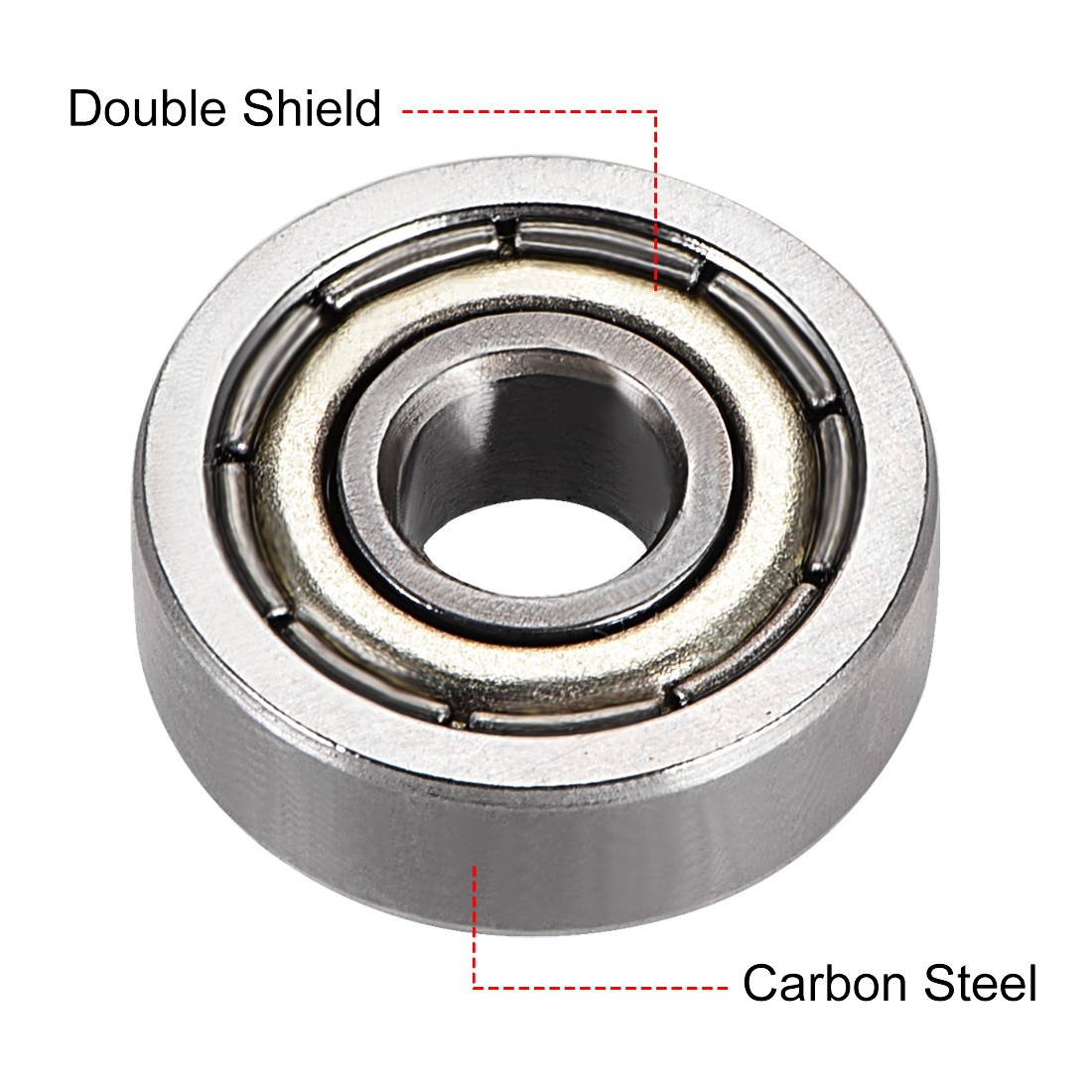 8pcs 604ZZ Deep Groove Ball Bearings Double Shield 4mmx12mmx4mm Steel Z1