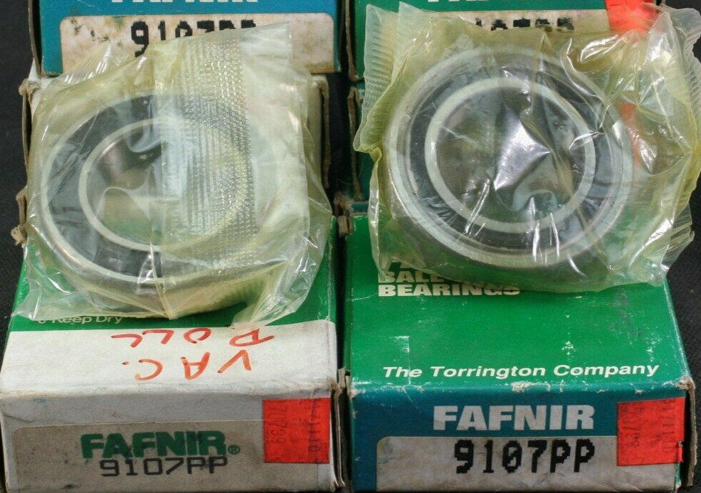 One (1) Fafnir 9107 PP Deep Groove Bearing 35 MM ID NEW Green Box