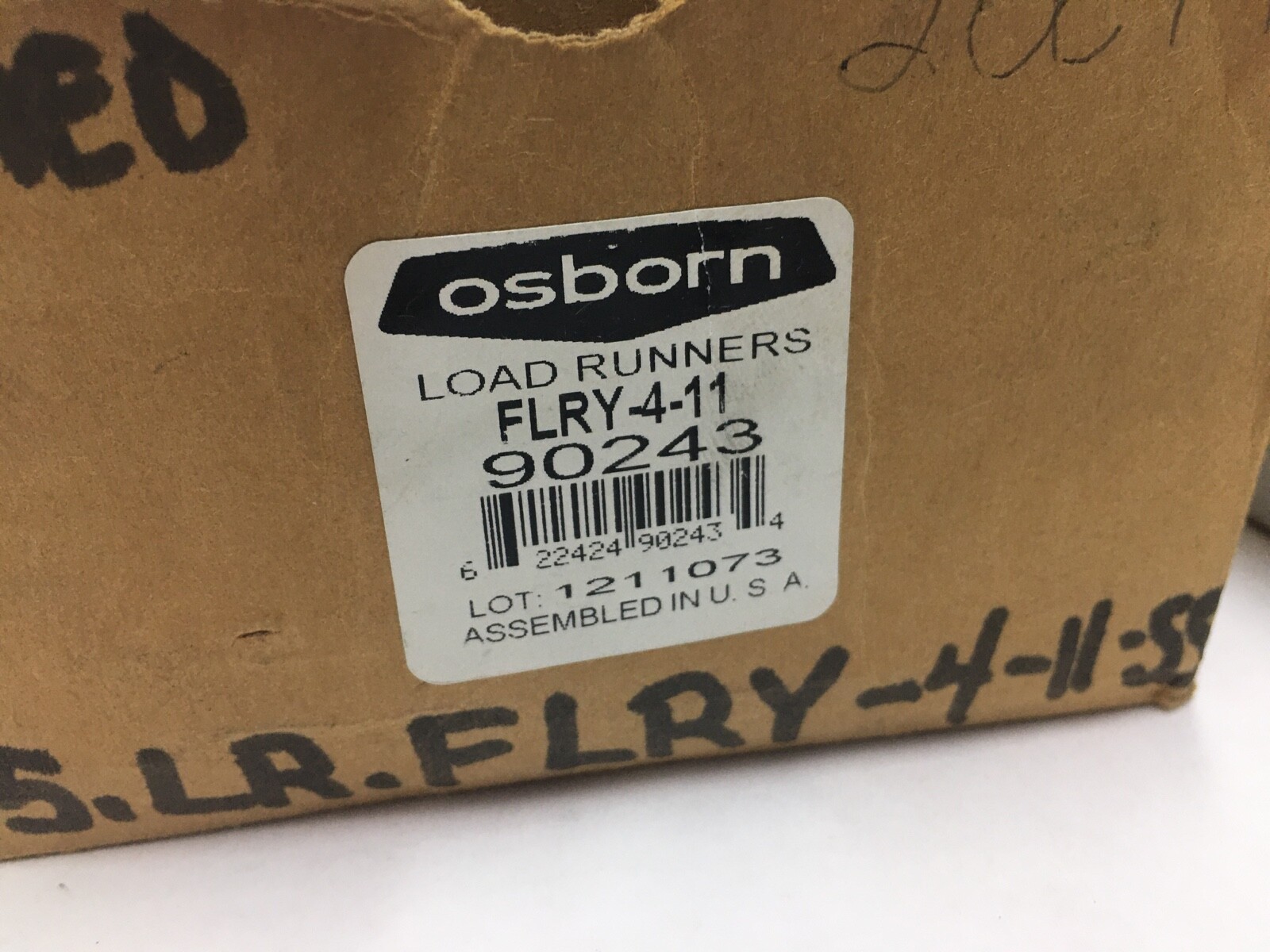 OSBORN FLRY-4-11 Load Runner Bearing 1-1/4″ ID 4″ OD 2-1/4″ WIDTH 90243 FLRY411