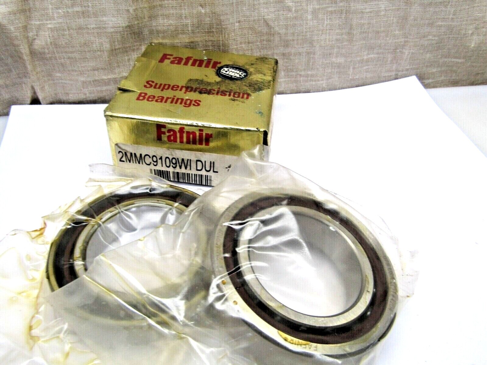 Timken Fafnir 2MMC9109WI DUL Steel/ Ceramic Super Precision 2 Bearing Set
