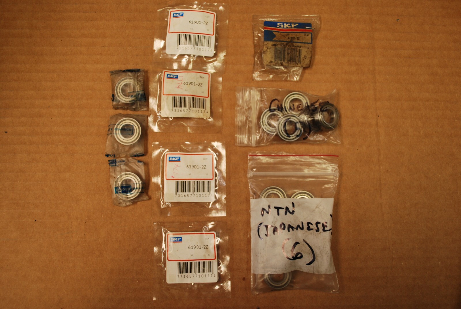 lot of (19) 6901ZZ 6901-2Z 61901ZZ 12X24X6MM Double Metal Sealed Bearings