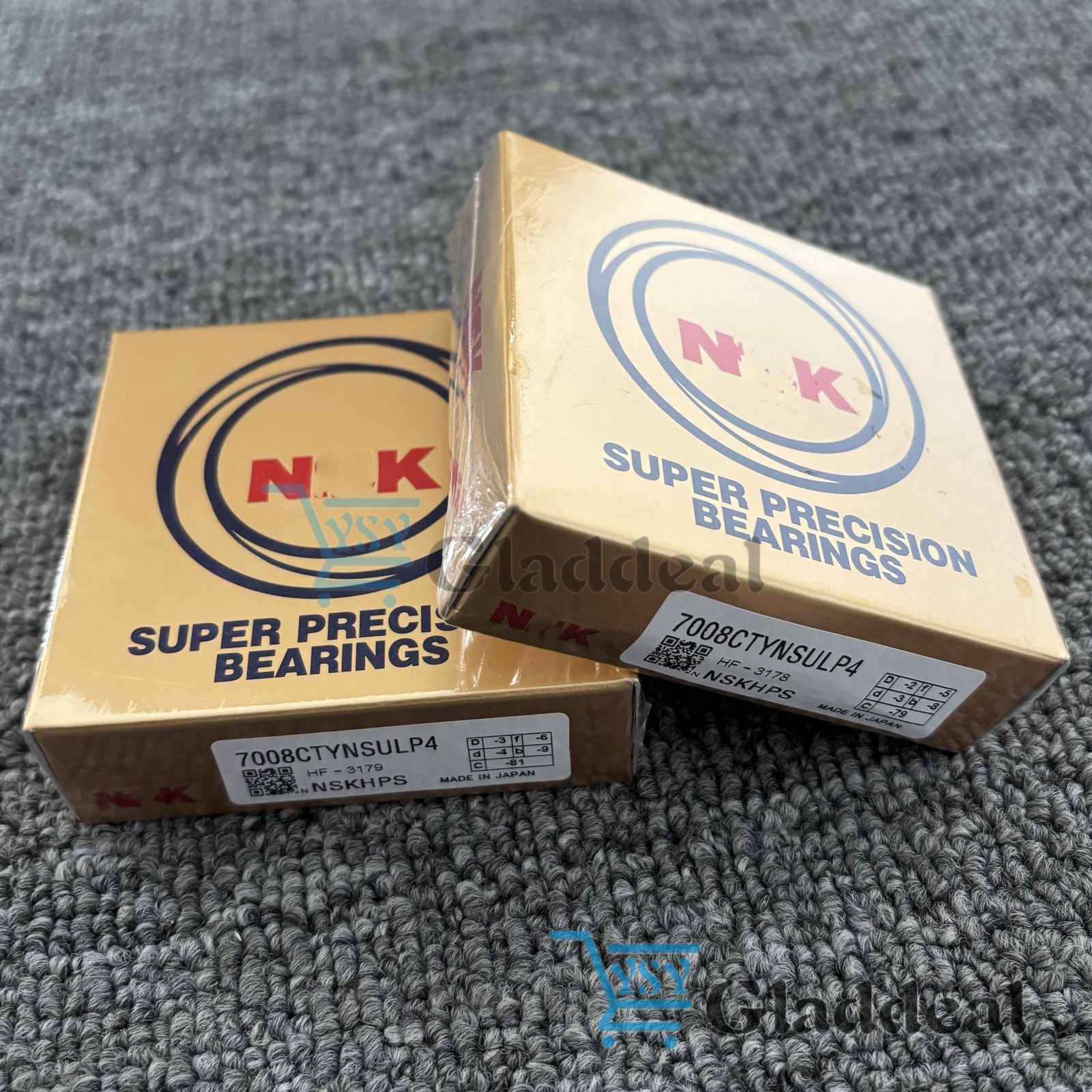 New Set of Two Abec-7 Super Precision Spindle Bearings For NSK 7008CTYNSULP4