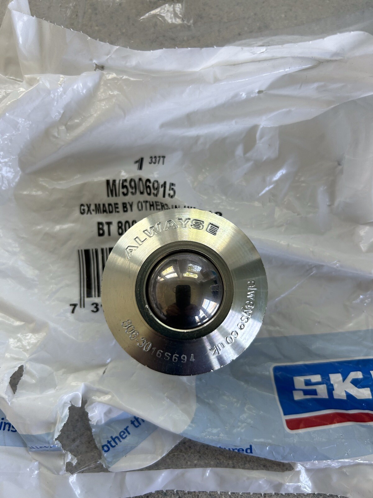 SKF BT 806-30-16S694 BALL TRANSFER UNIT New In Package