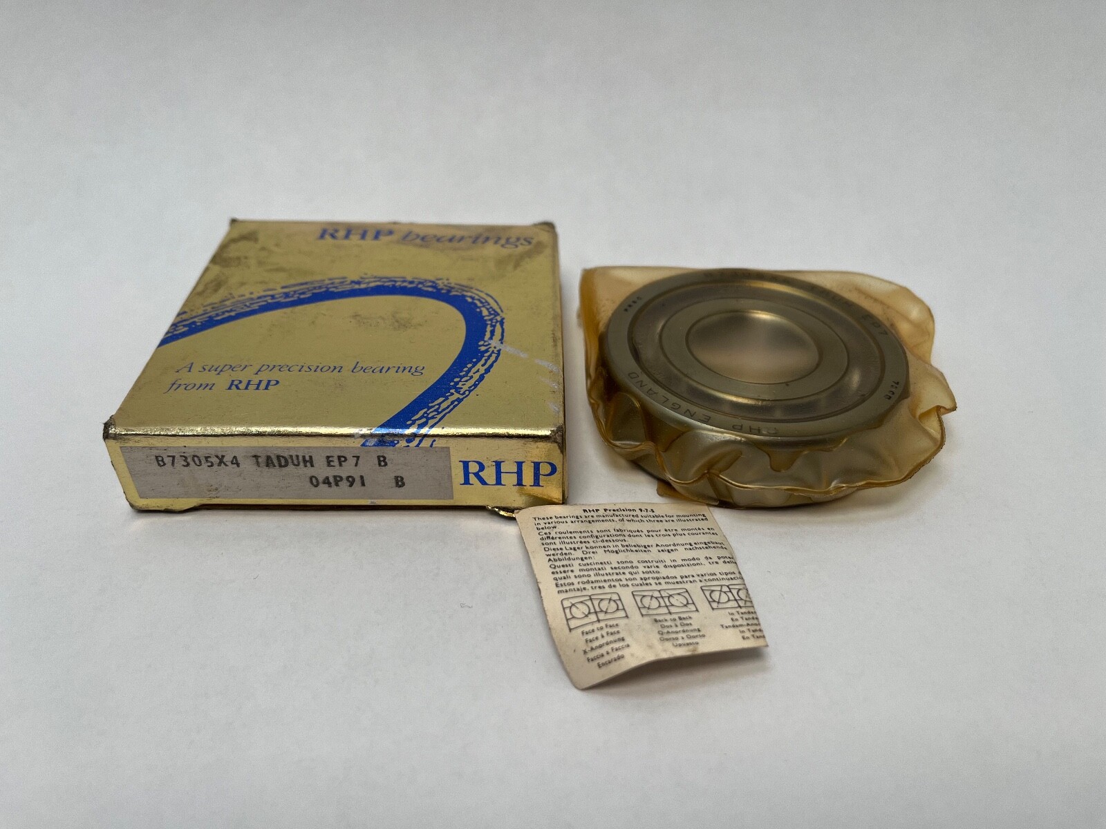 RHP 7305ATSUHP4 Angular Bearing 7305-A-T-SUH-P4 B7305X4TADUHEP7 25x62x17 mm
