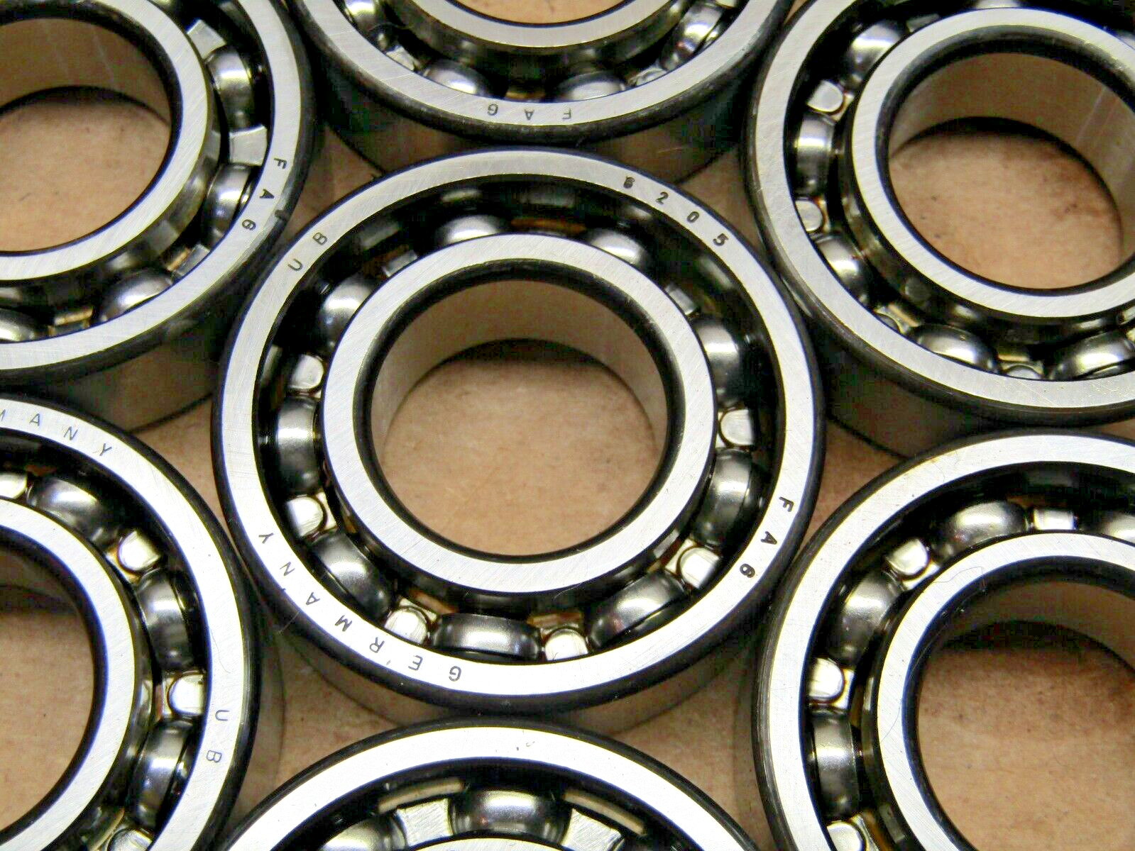 FAG Germany 6205 25 mm X 52 mm X 15 mm Open Bearing