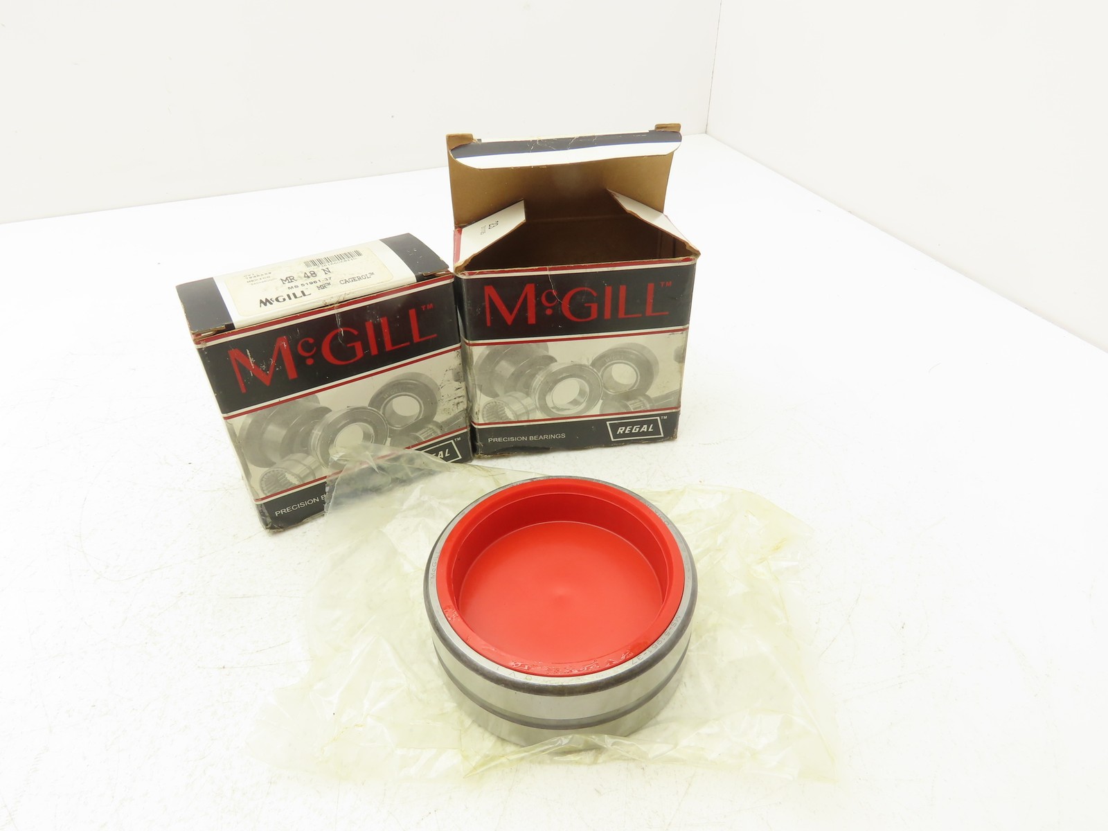 McGill MR48N Cagerol Machined Roller Bearing 3″ ID x 3.75″ OD x 1.5″ W Lot of 2