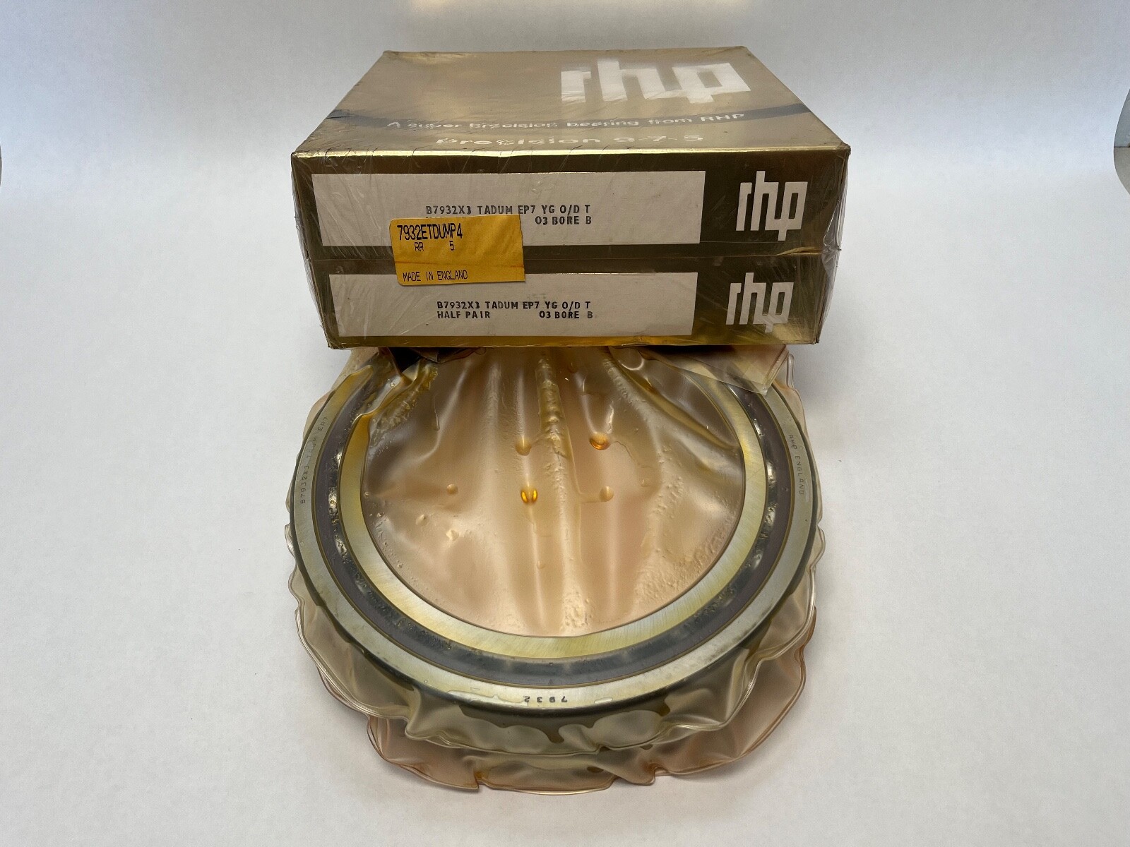 RHP 7932ETDUMP4 Bearing 160x220x28 mm 71932 B-7932-X3-TA-DUM-EP7 England 2 Pcs