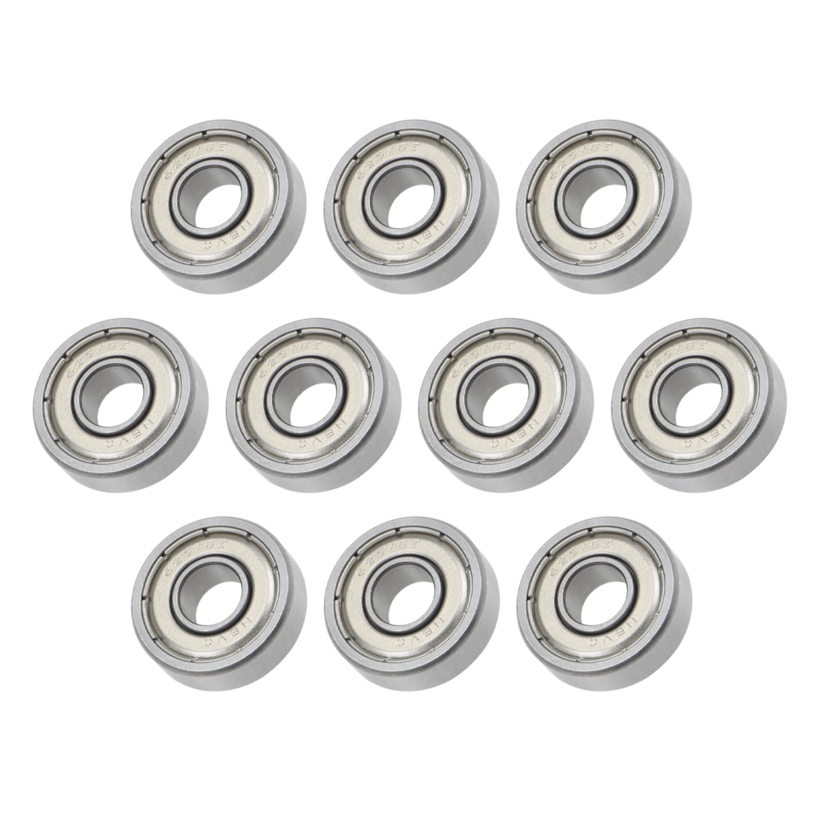 Bearings (R1660ZZ, 6mmx16mmx5mm) 10Pcs, Chromium Steel Double Shielded