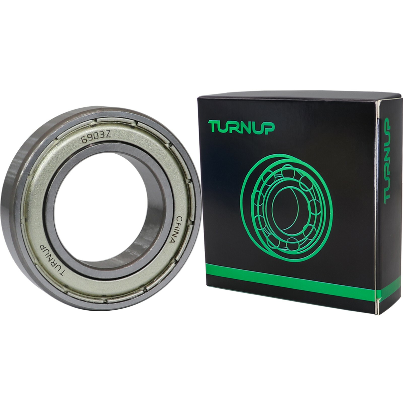 (4 PACK) USA TURNUP 6903ZZ 17X30X7MM Double Metal Seal Ball Bearings