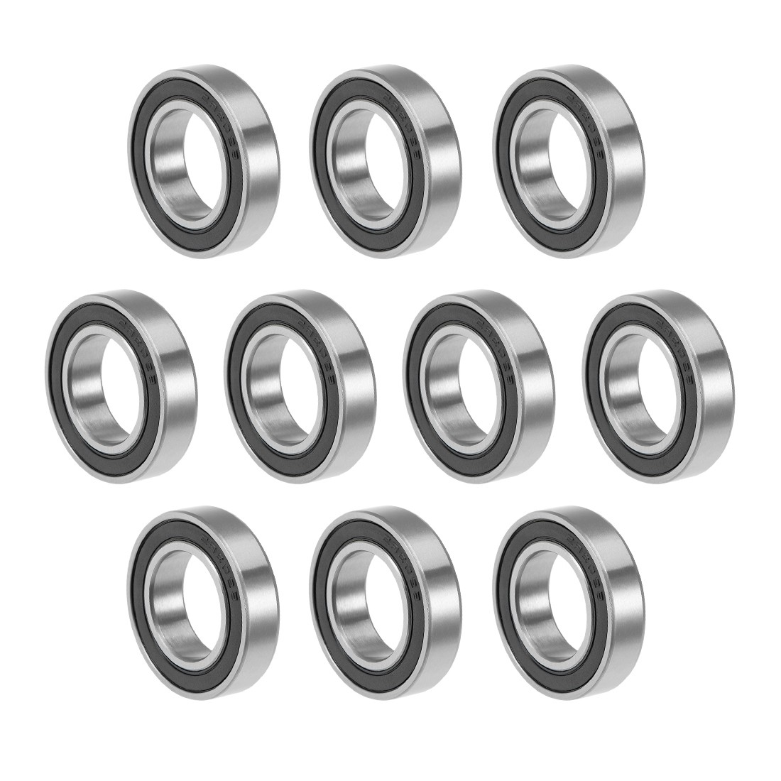 10pack 17x30x7mm Deep Groove Ball Bearings Double Sealed Carbon Steel 6903-2RS