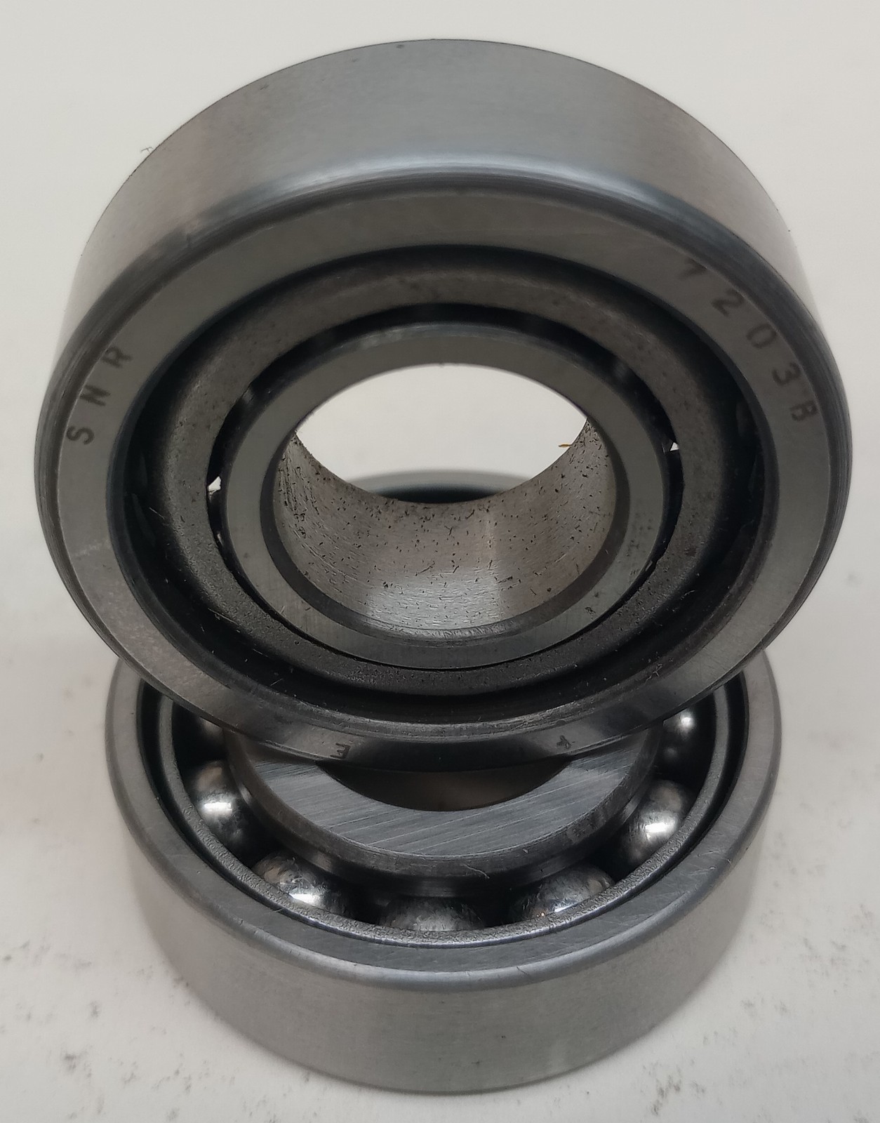SNR 7203 B Angular Contact Ball Bearing 17 X 40 X 12mm 7203-B (Pack of 2)