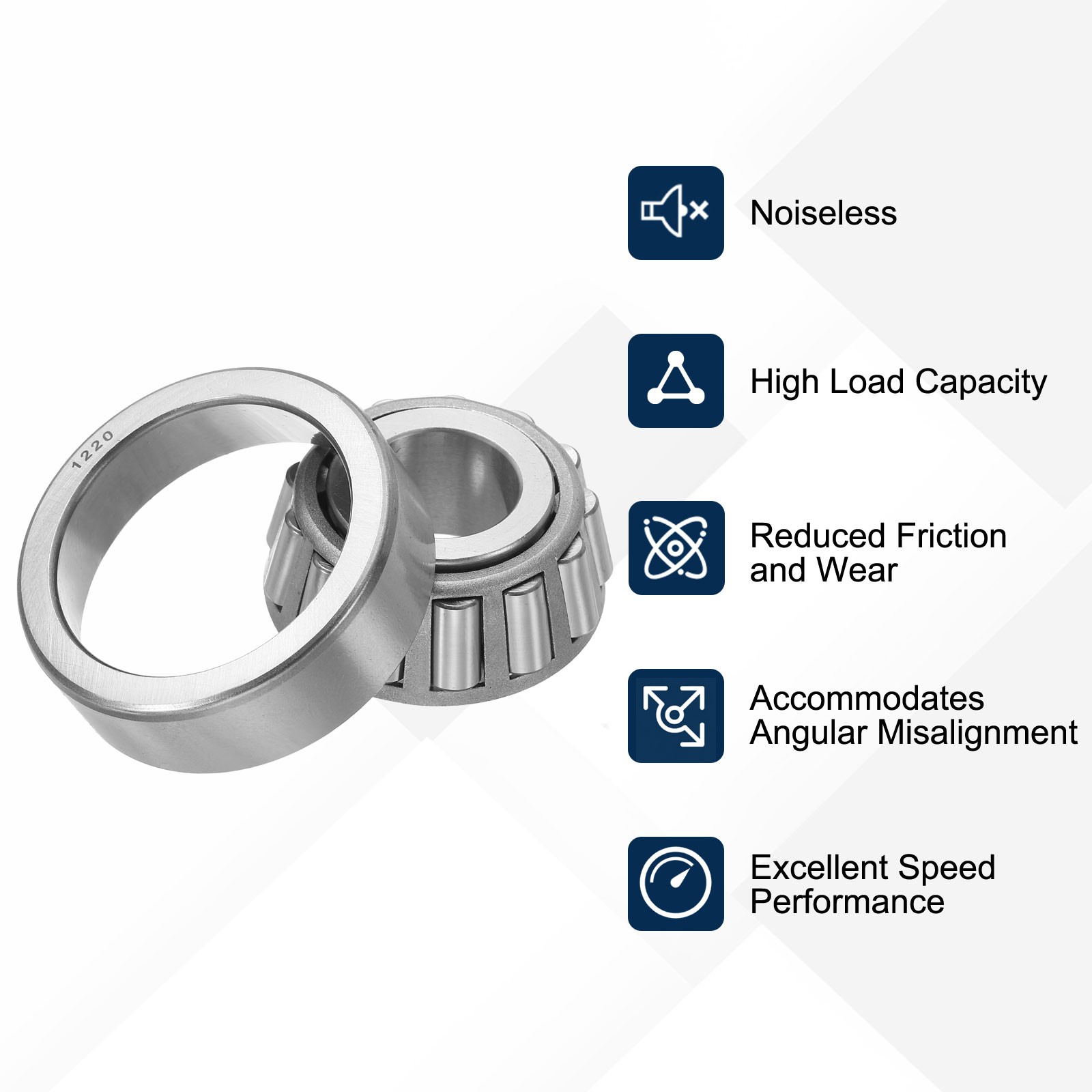 For 1280/20 Tapered Roller Bearing 0.87″ Hole x 2.24″ OD P6