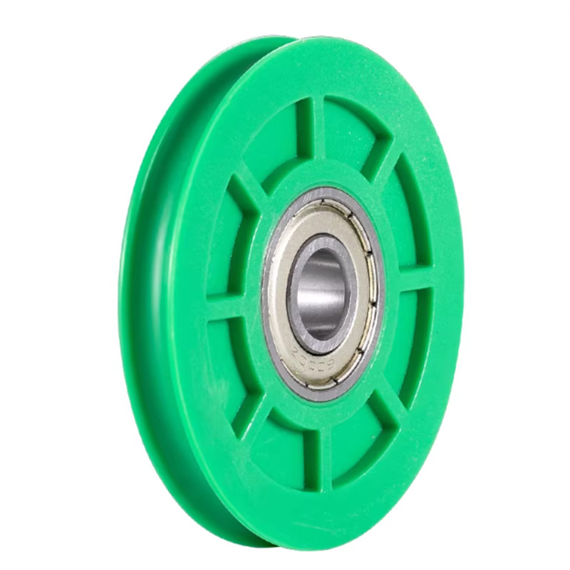 Circular/U/H-Shaped Plastic Coated Bearing Pulley For Sliding Doors and Windows