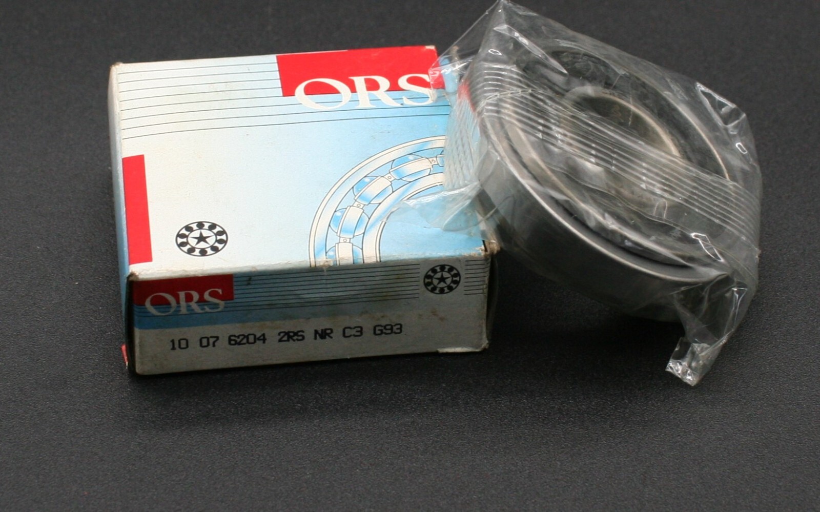 One (1) ORS 6204 2RSNR Deep Groove Bearing 20 MM ID w Snap Ring Turkey NEW