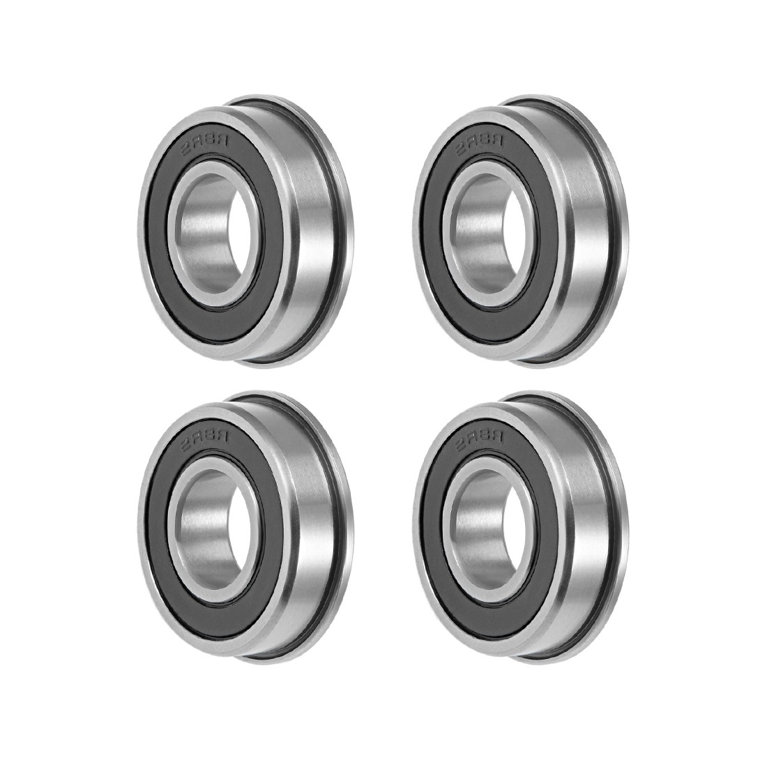 4pcs 1/2″x1-1/8″x5/16″ FR8-2RS Flange Ball Bearing For Equipment Shielded Chrome