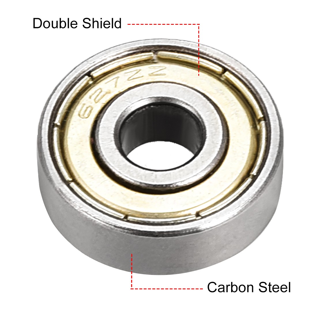 20pcs 7x22x7mm Double Shield 627ZZ Deep Groove Ball Bearing Carbon Steel Bearing