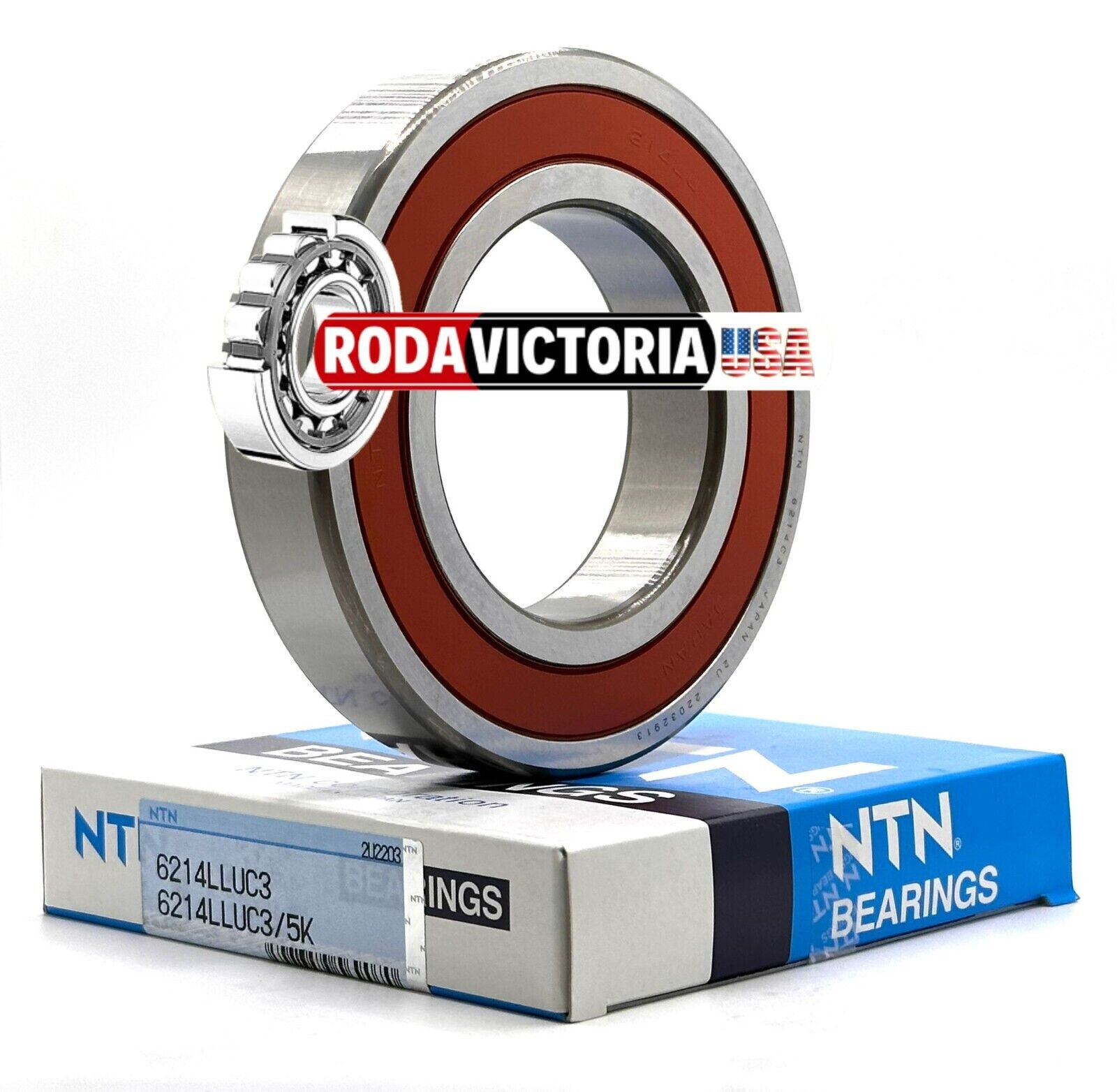 NTN JAPAN 6214 LLU C3/5K DEEP GROOVE BALL BEARING, RUBBER SEALED 62x120x23mm