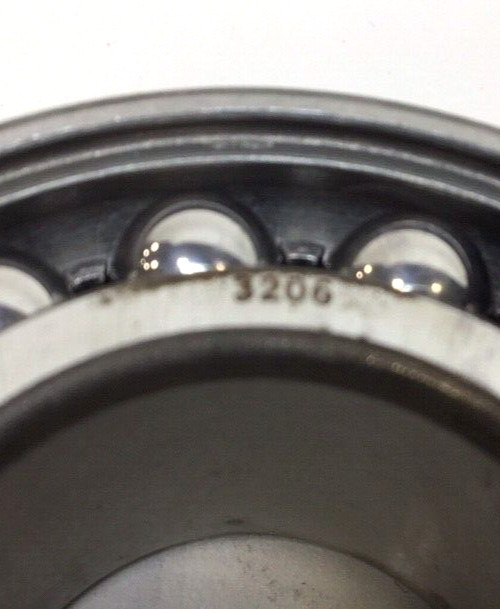 NSK 3206 Angular Contact Ball Bearing Double Row 30mm ID X 62mm OD X 0.9370in W