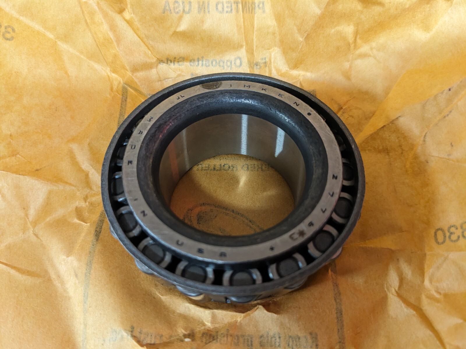 Timken 2776-30000 Class 3 high precision bearing cone, made in USA.