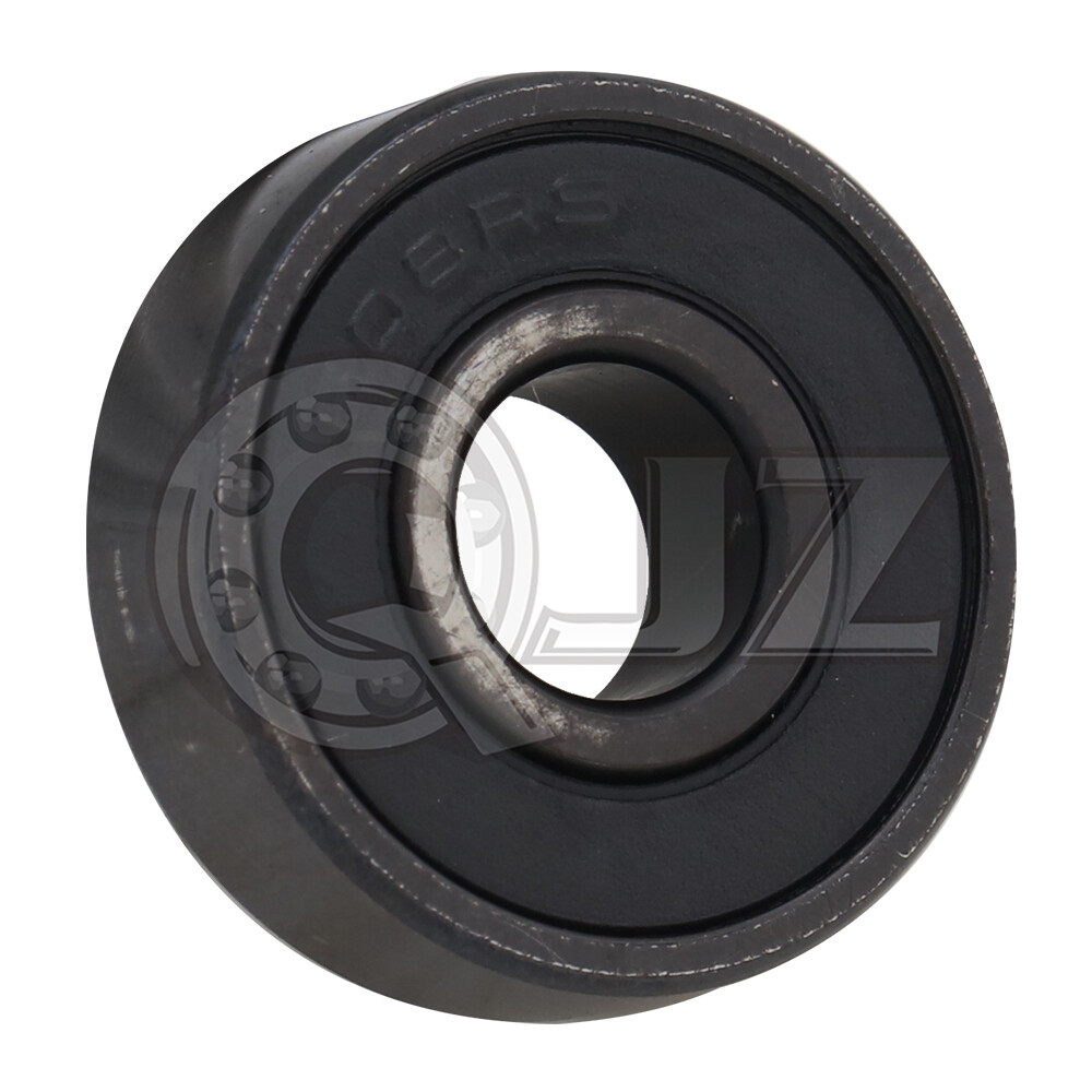 [10-Pack] 608-2RS ABEC3 -Black Miniature Ball Bearing [8mm ID x 22mm OD x 7mm W]