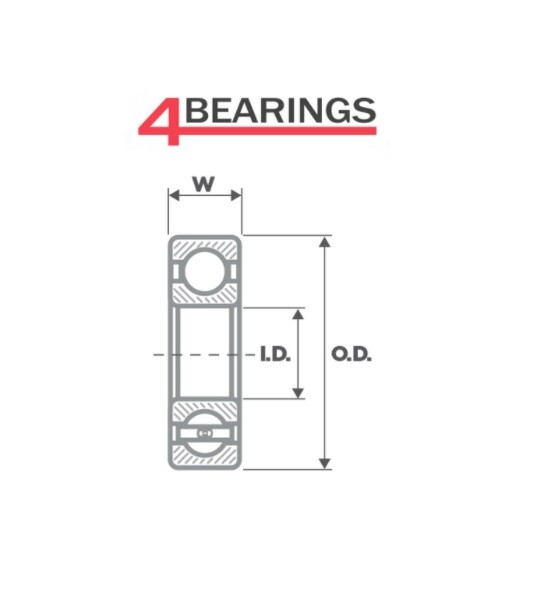 Bearings 6000 – 6312 Series High Quality Open 2RS ZZ C3 CM