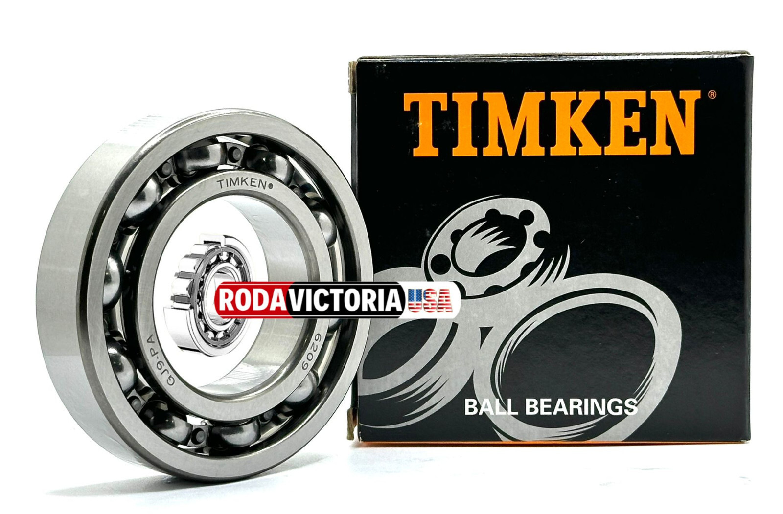 TIMKEN 6209 C3 DEEP GROOVE BALL BEARING, OPEN TYPE, NO SEALS 45x85x19mm