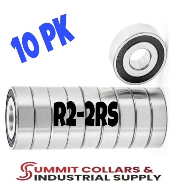 10pcs R2-2RS Ball Bearing 1/8″x3/8″x5/32″ Sealed Z2 Lever Bearings