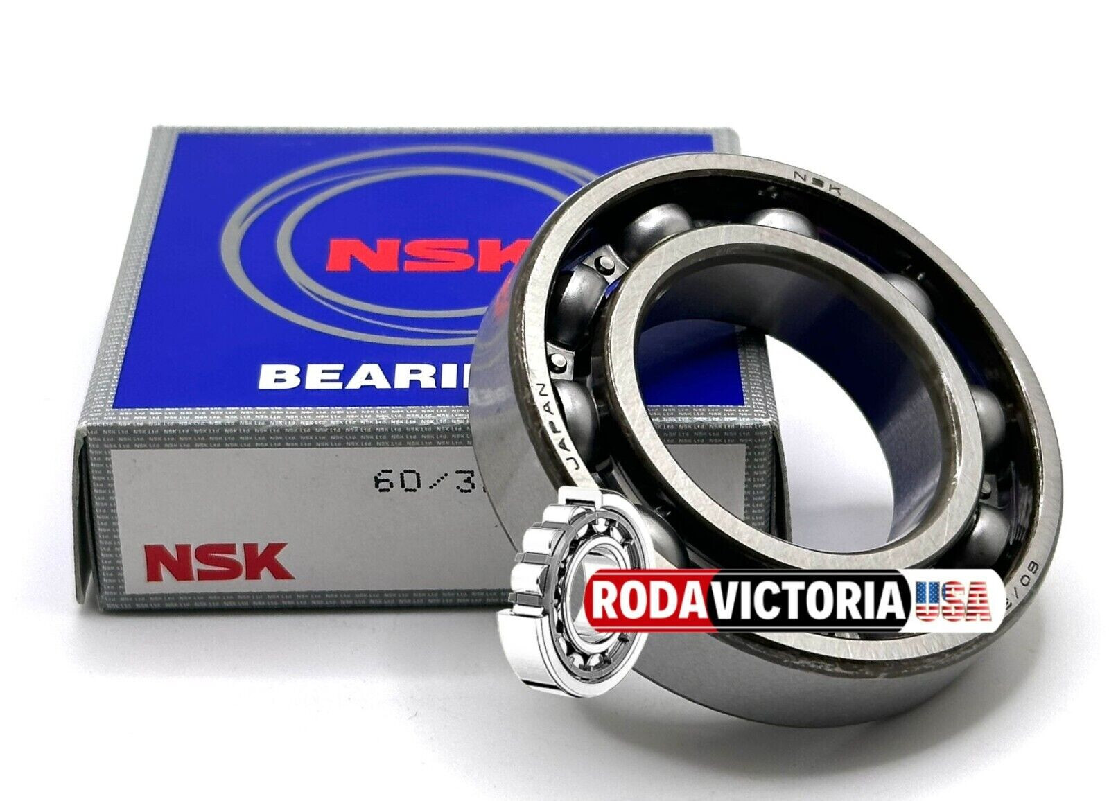 NSK JAPAN 60/32 DEEP GROOVE BALL BEARING, OPEN TYPE, NO SEALS 32x58x13mm