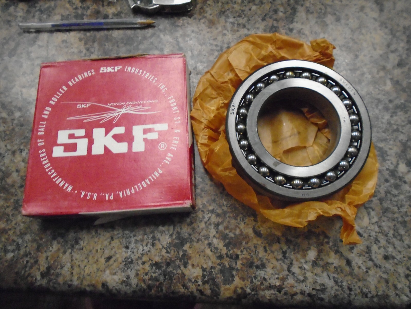 NOS SKF 1213 K J TAPER BORE SELF-ALIGNING BEARING MADE IN SWEDEN A120