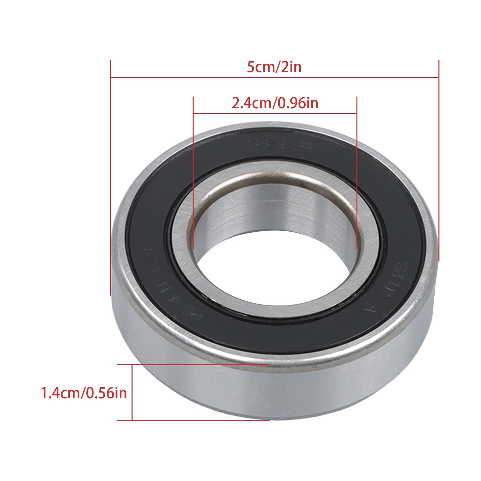 1641-2RS Ball Bearing 1″ x 2″ x 9/16 Rubber Sealed (Qty 4)