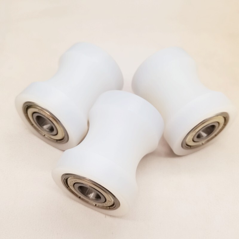 3Pcs U Type Groove Pulley Nylon Roller Bearing 8x29x35mm U Groove Guide Wheel