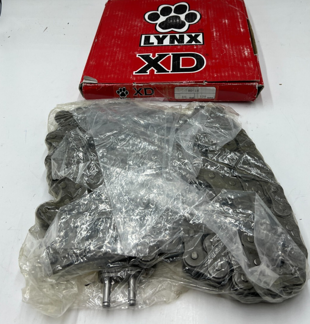 Lynx XD 80-1R Extreme Duty Roller Chain Gray 10 Feet x 120 Link