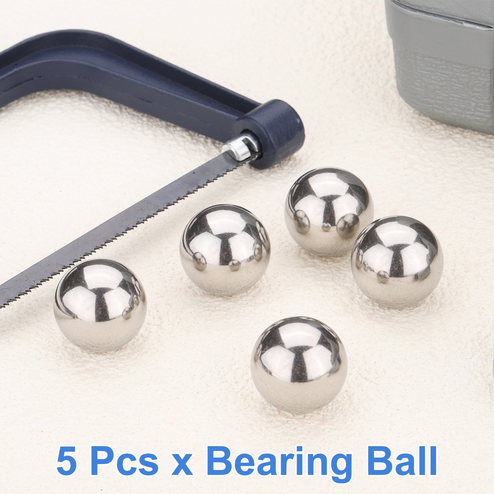 5Pcs 20mm Bearing Balls, 316L Stainless Steel G200 Precision (Mirror Polished)