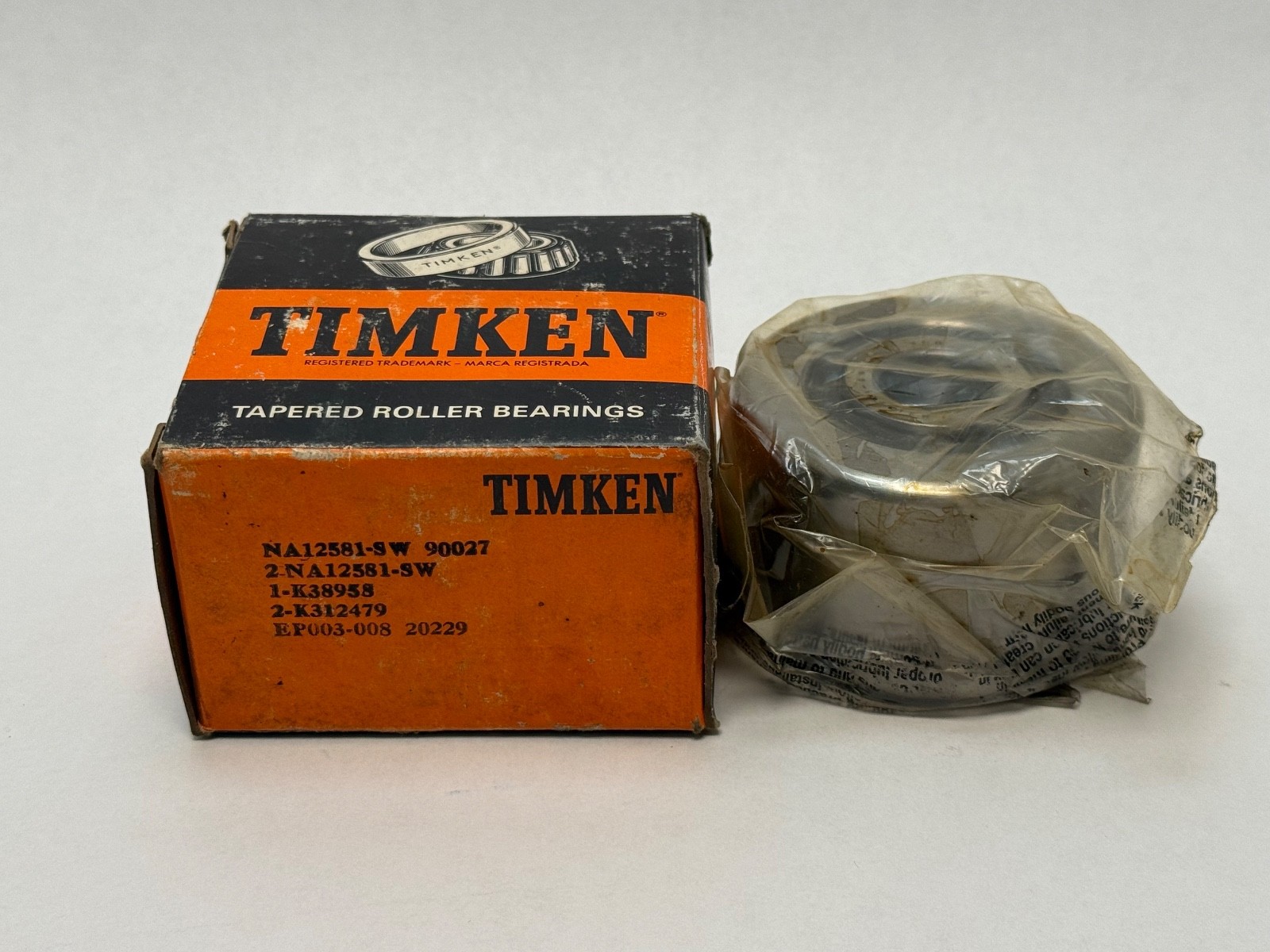 Timken NA12581SW-90027 Taper Bearing 13/16″ ID 3″ OD NA12581-SW K38958 K312479