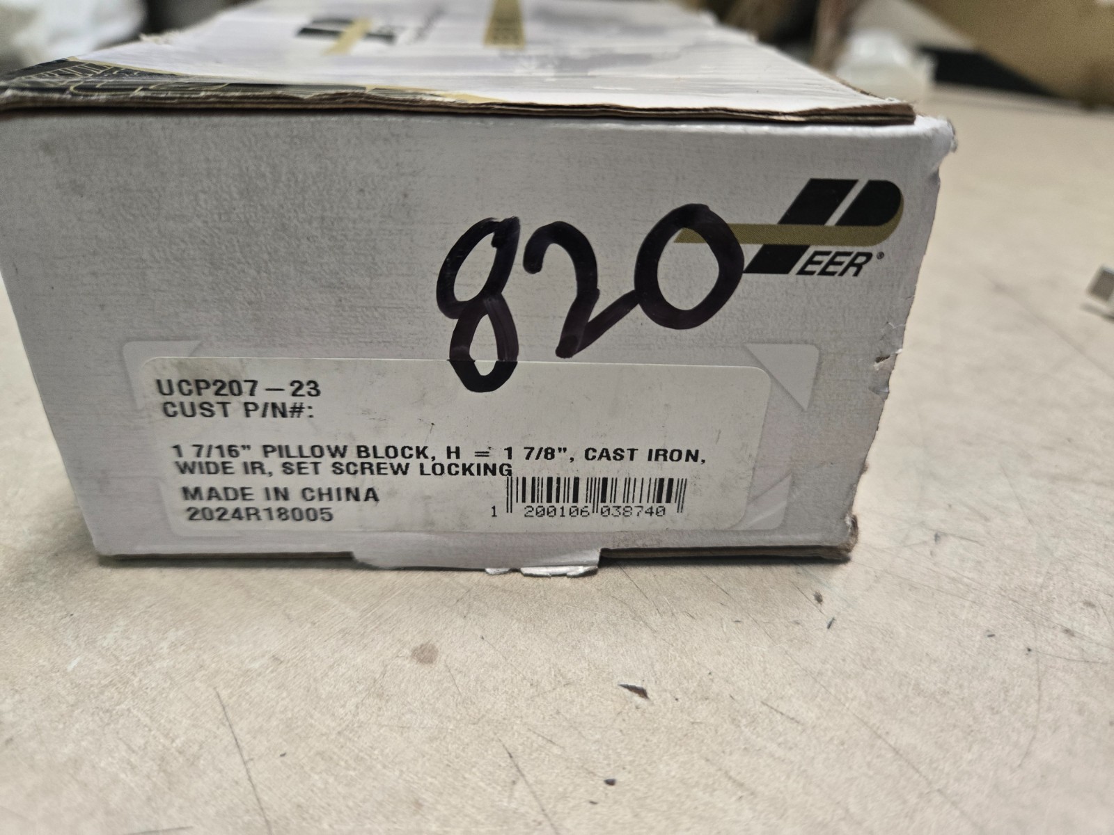UCP207-23 – PEER BEARING New Open Box Genuine