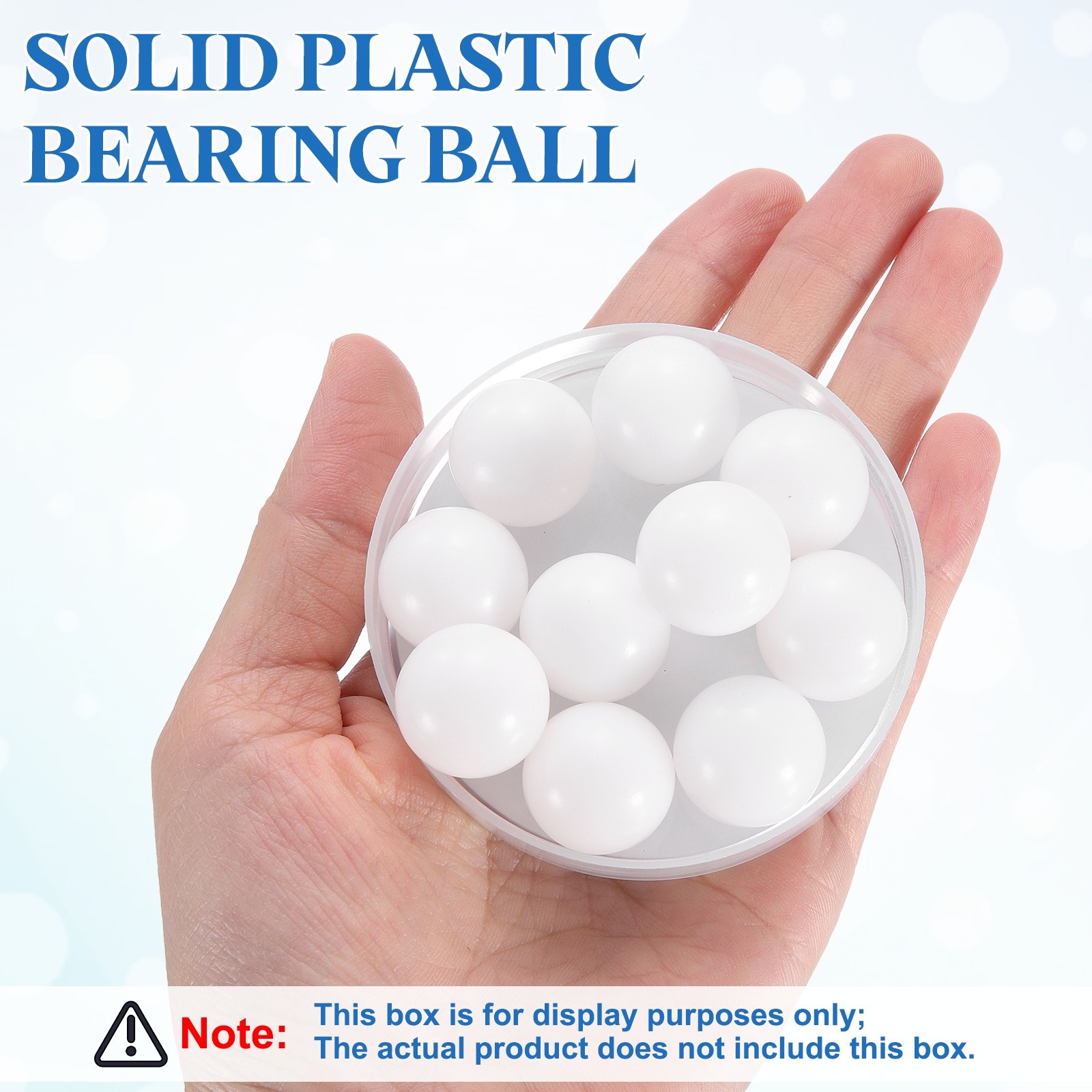 10pcs POM Bearing Balls 3/4″ 19.05mm Solid Plastic Bearing Ball