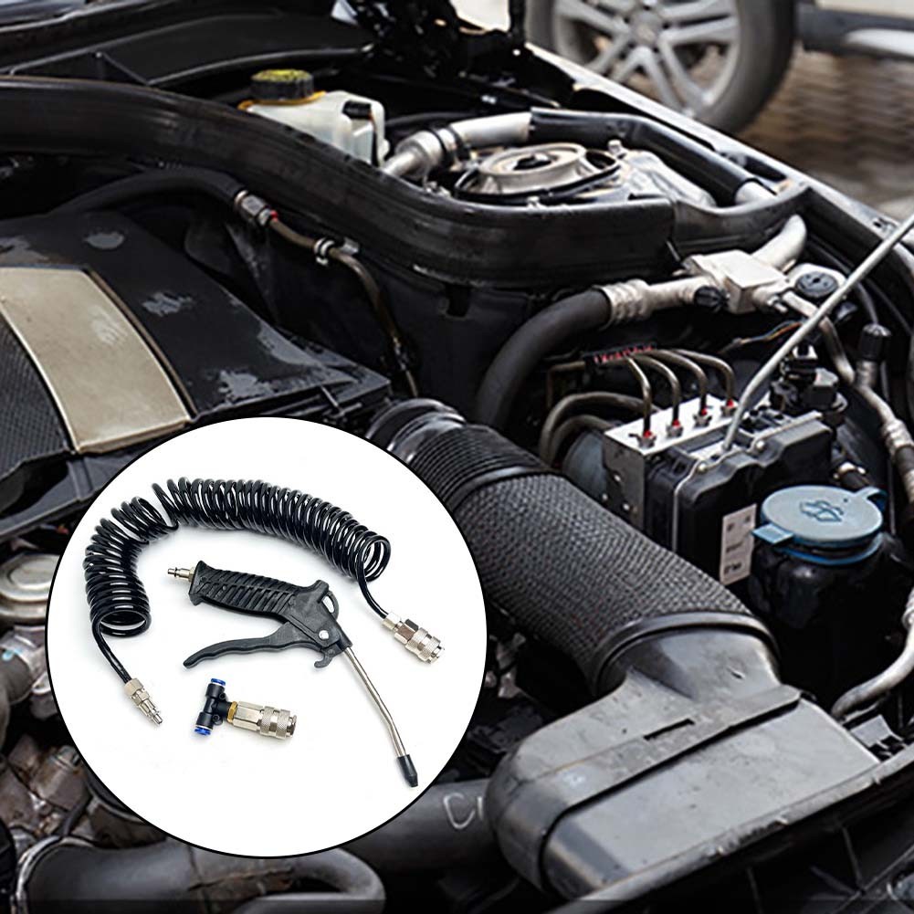Truck Air Duster Spiral Hose Workshop Cleaning Rubber Ergonomic Handle
