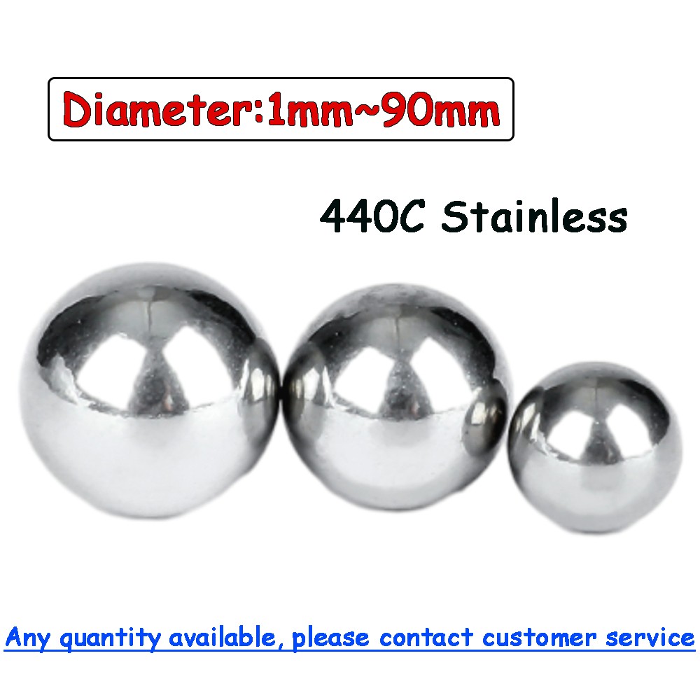 440C Stainless Solid Ball for Bearing Metal Decorative Beads Craft DIY Balls