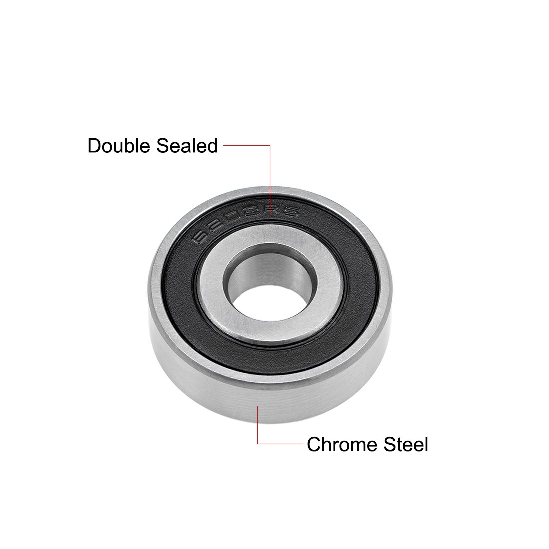 4 Pcs Z2 16x35x11mm Ball Bearings Double Sealed Chrome Steel 6202-16-2RS