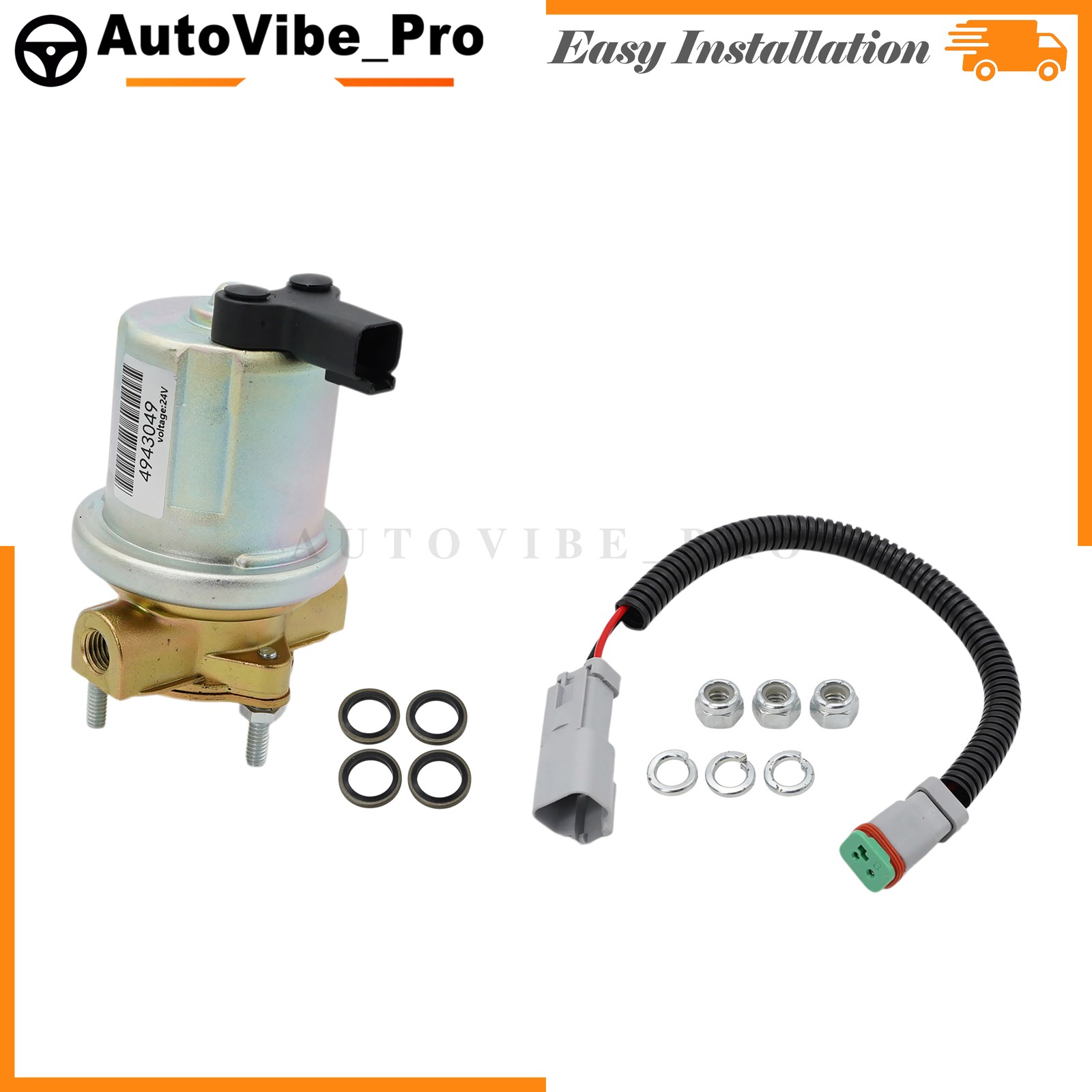 US 24V Fuel Transfer Pump Fuel lift Pump For QSB5.9 4935731 4932708 4943049 NEW