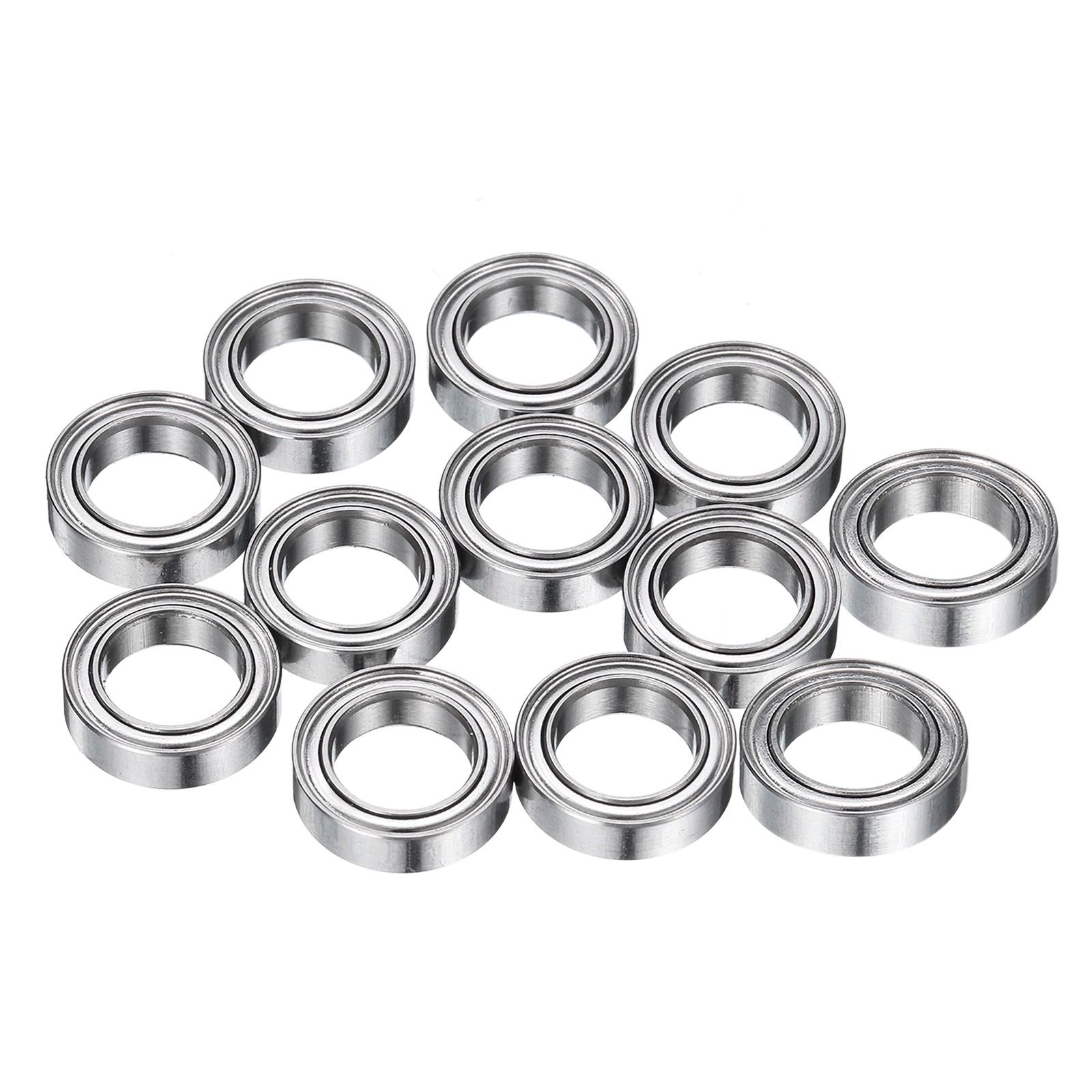 12Pcs Ball Bearings MR117ZZ 7mm Internal 11mm External 3mm Width for MR