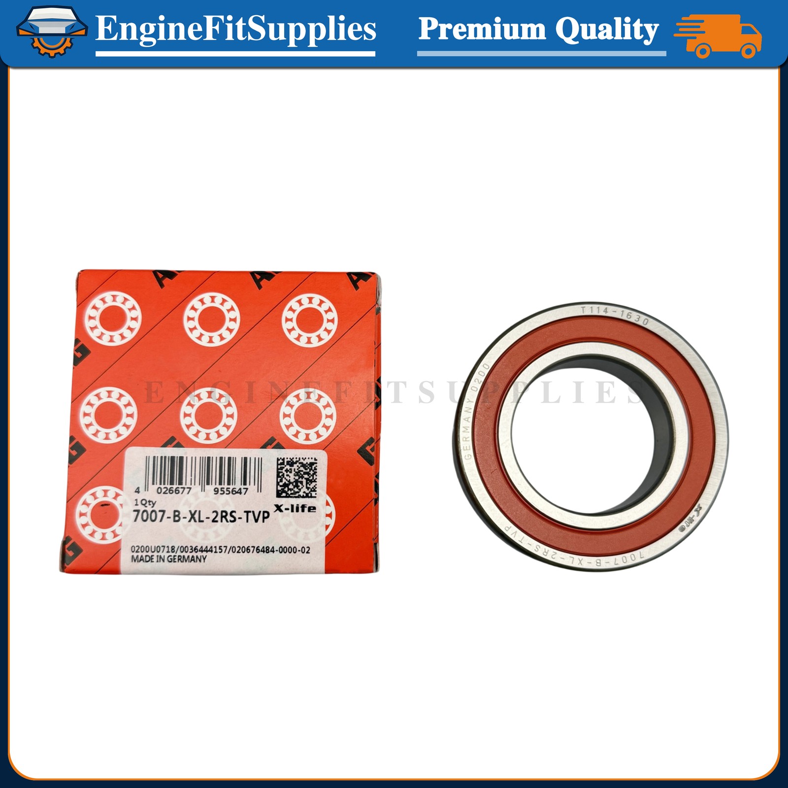 35x62x14 mm Angular Contact Ball Bearing Fit FAG 7007-B-XL-2RS-TVP