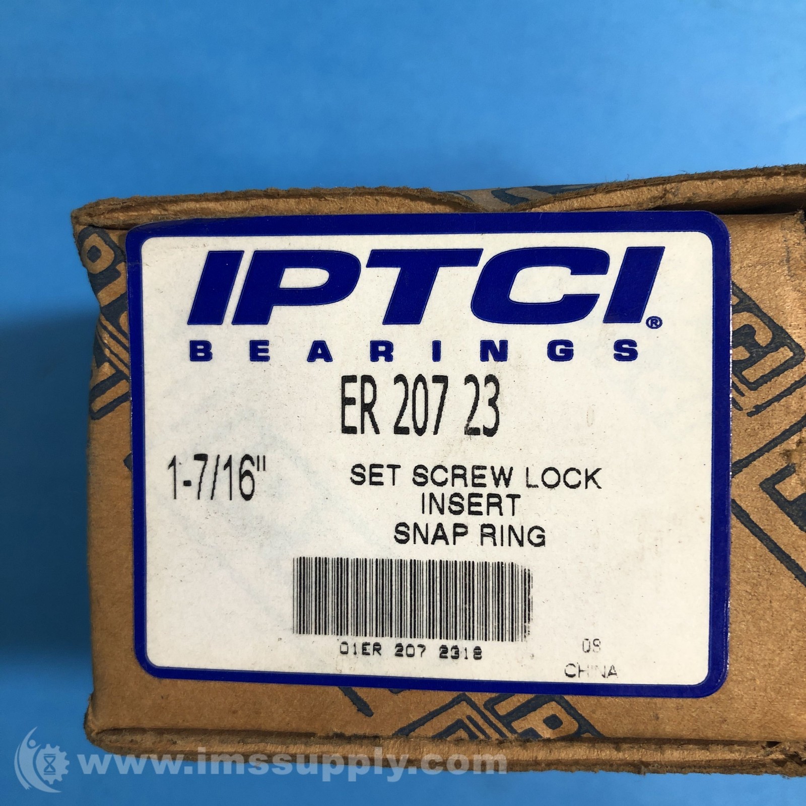 IPTCI ER 207 23 1-7/16” Set Screw Lock Insert Snap Ring Bearing FNFP