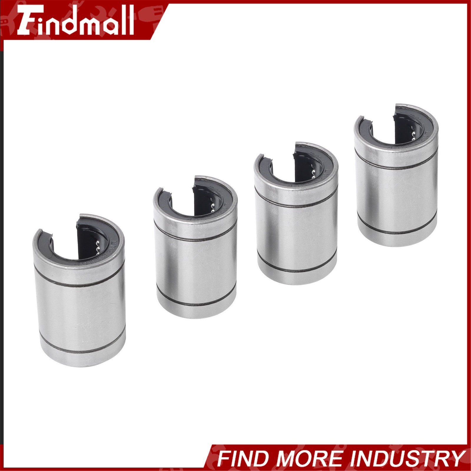 Findmall 4pcs LM25UUOP Open Linear Ball Bearings 25x40x59mm – CNC Machine Parts