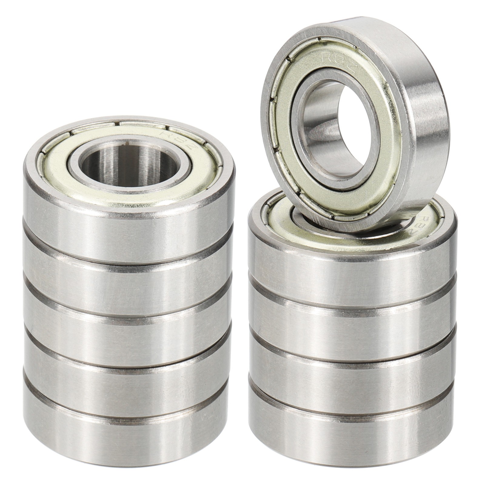 10pcs Ball Bearings R8ZZ 1/2″x1-1/8″x5/16″ for Double Rubber Gasket