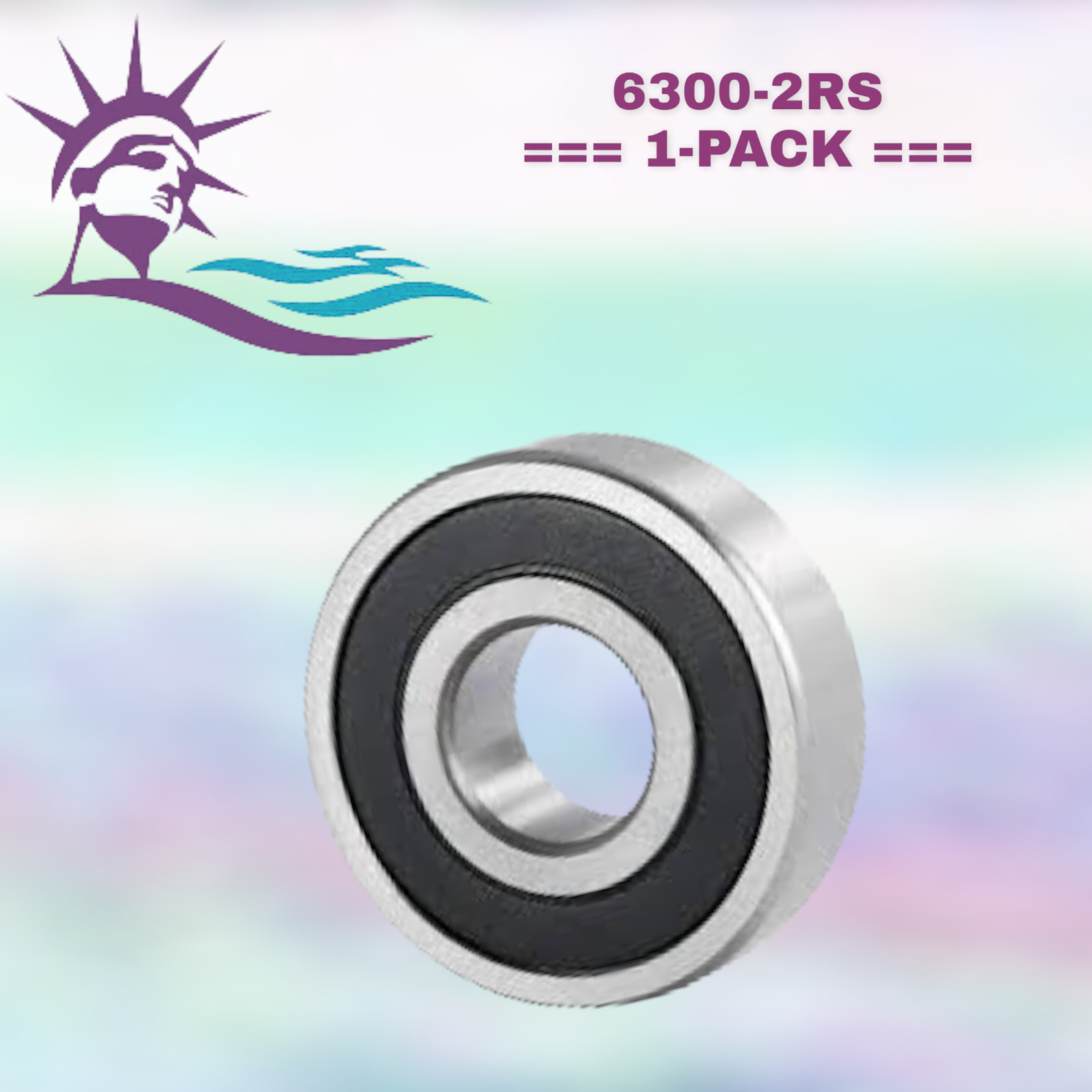 6300-2RS WJB Radial Ball Bearing W/2 Seals (R38A1)