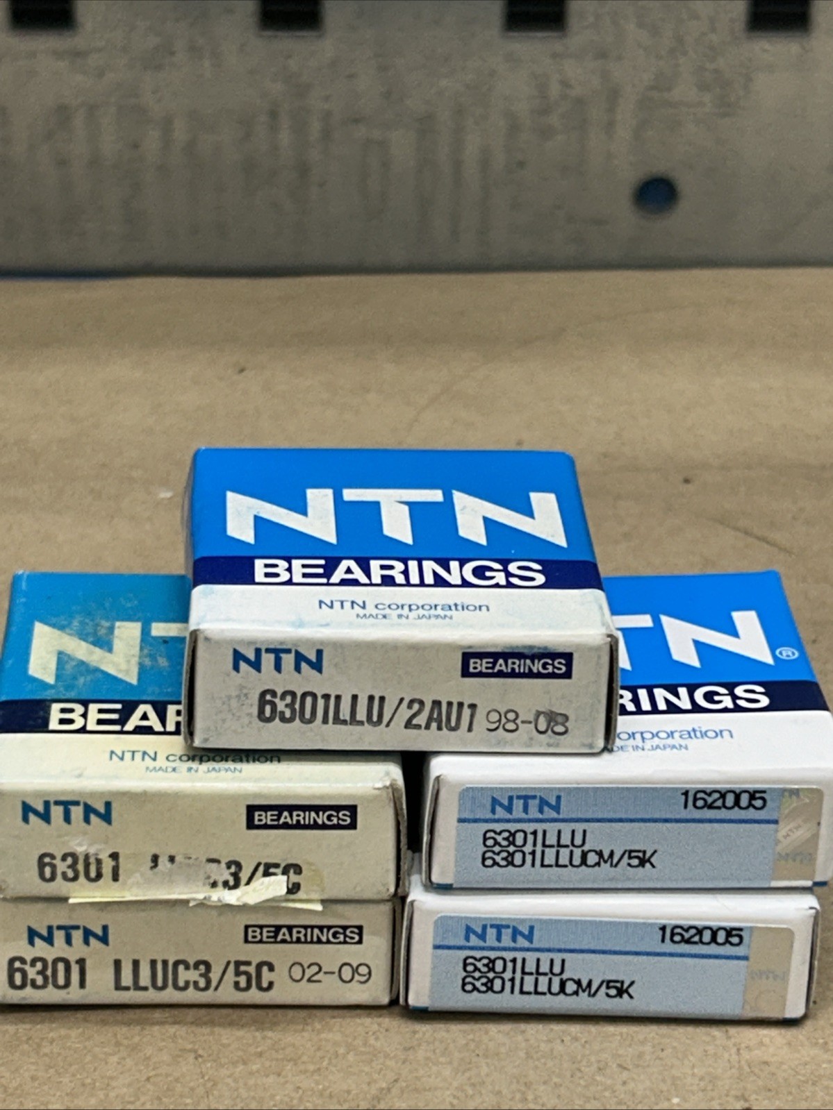 (6) NTN 6301 LLU Ball Bearings See Description & Photos For P/N’s NIB